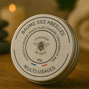 Beaume des abeilles multi-usage Calandula amande douve olive chanvre cire d'abeille miel