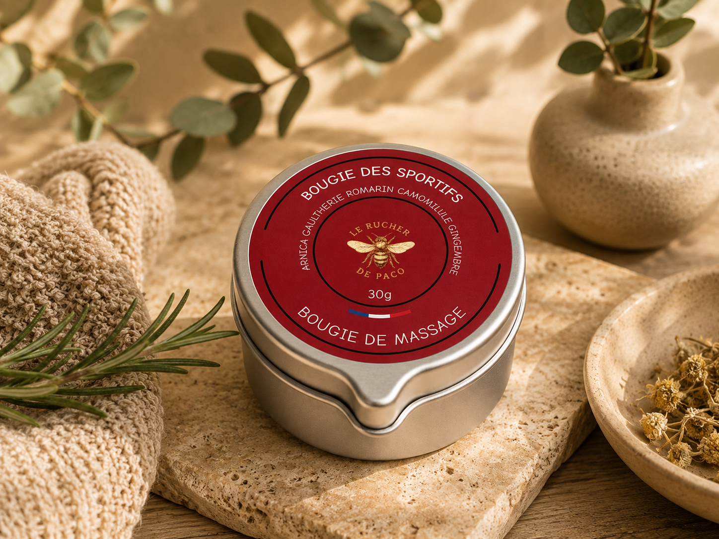 bougie de massage -sportifs