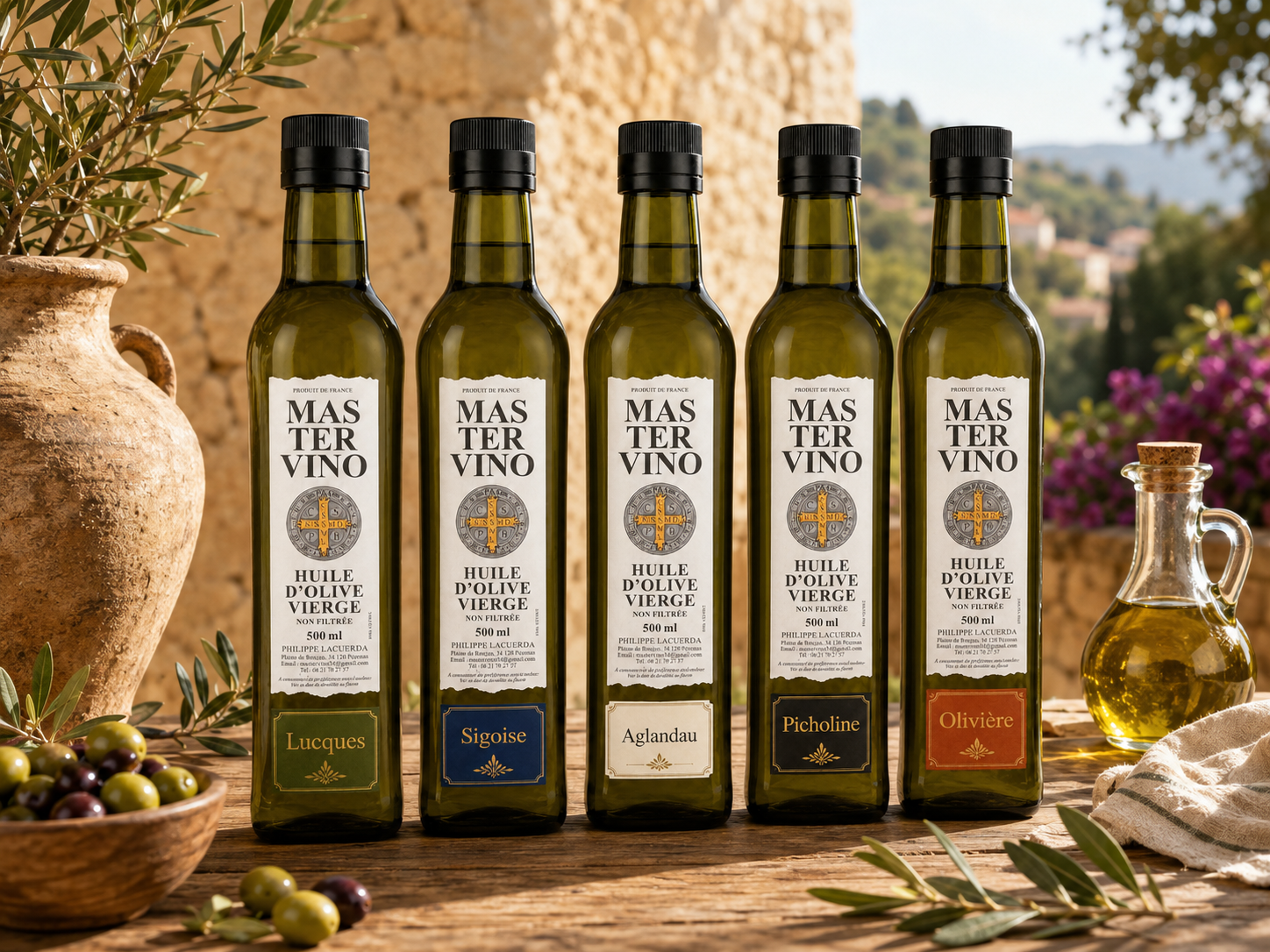 Coffret Découverte — Les 5 huiles d’olive Mas Ter Vino
