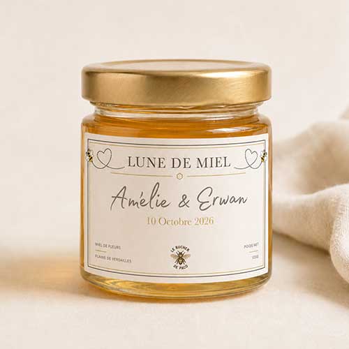 Pot de miel lune de miel