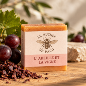 savon artisanal miel et huile pépin de raisin